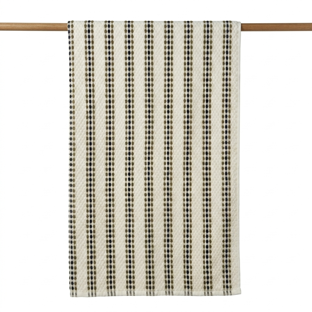 MOSS AND PEBBLE - DOTTED BATH TOWEL