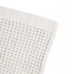 SAMA - Waffle Grid Bath Towel - Raw White