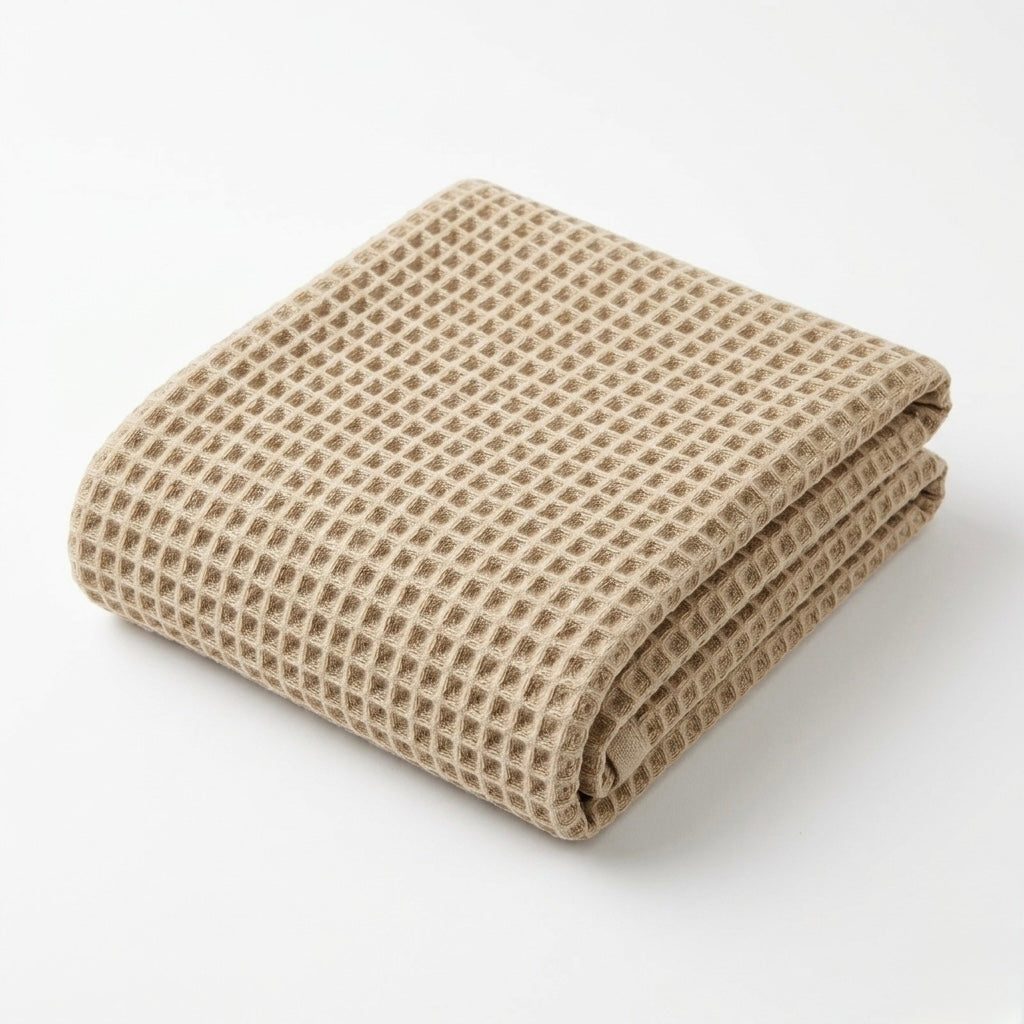 SAMA - Waffle Grid Bath Towel - Dune