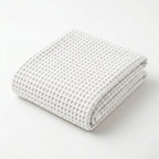 SAMA - Waffle Grid Bath Towel - Raw White