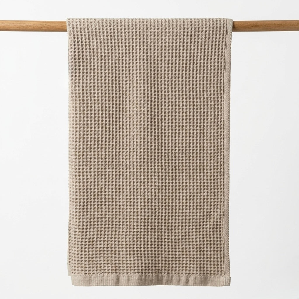 SAMA - Waffle Grid Bath Towel - Dune