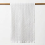 SAMA - Waffle Grid Bath Towel - Raw White