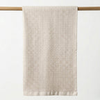SAMA - Waffle Grid Bath Towel - Oatmeal
